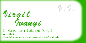 virgil ivanyi business card